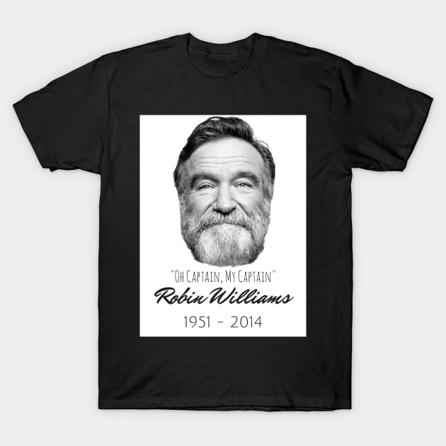 Remembering Robin Williams A Star Gone Too Soon T-Shirt by Landscape In Autumn